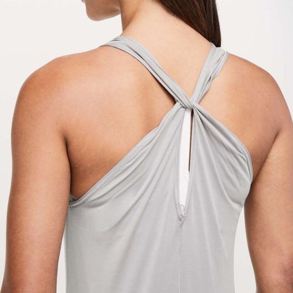 Lululemon Timeless Twist Tank Top Dark Chrome - Size 6 - Picture 11 of 12